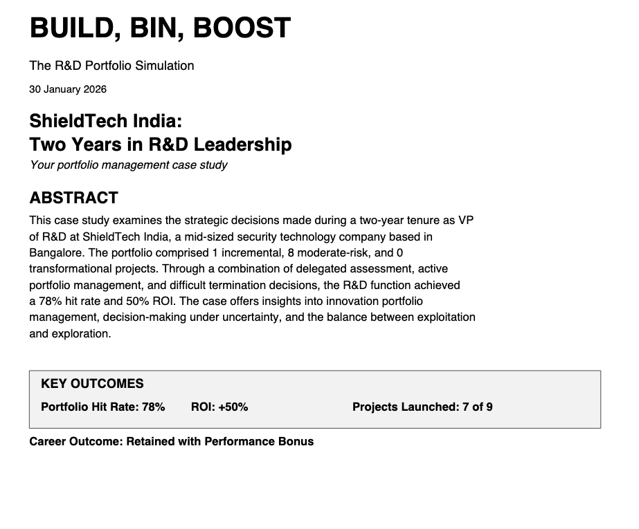 Professional case study PDF with abstract and key outcomes